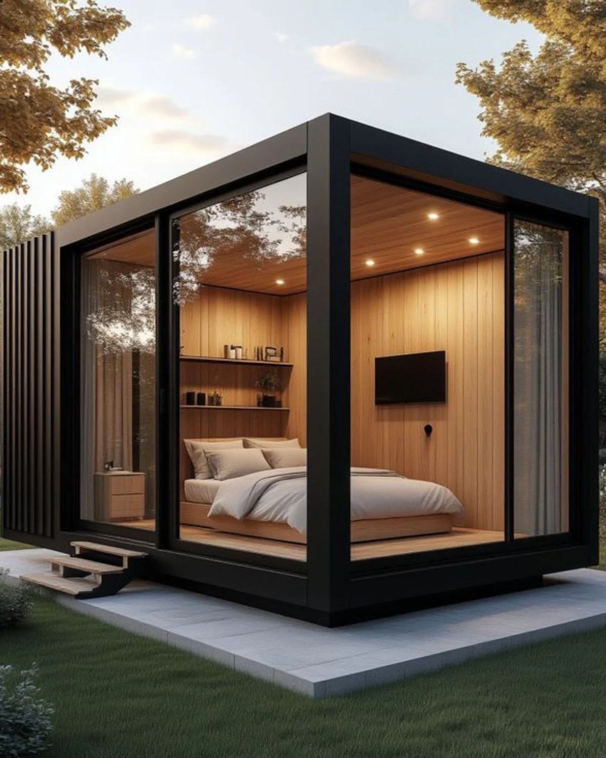 Refugio de glamping en el paisaje